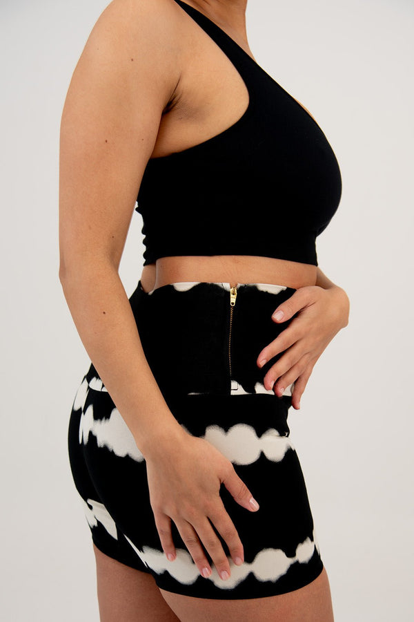 Cross Back Crop Bra In Black - Manners London