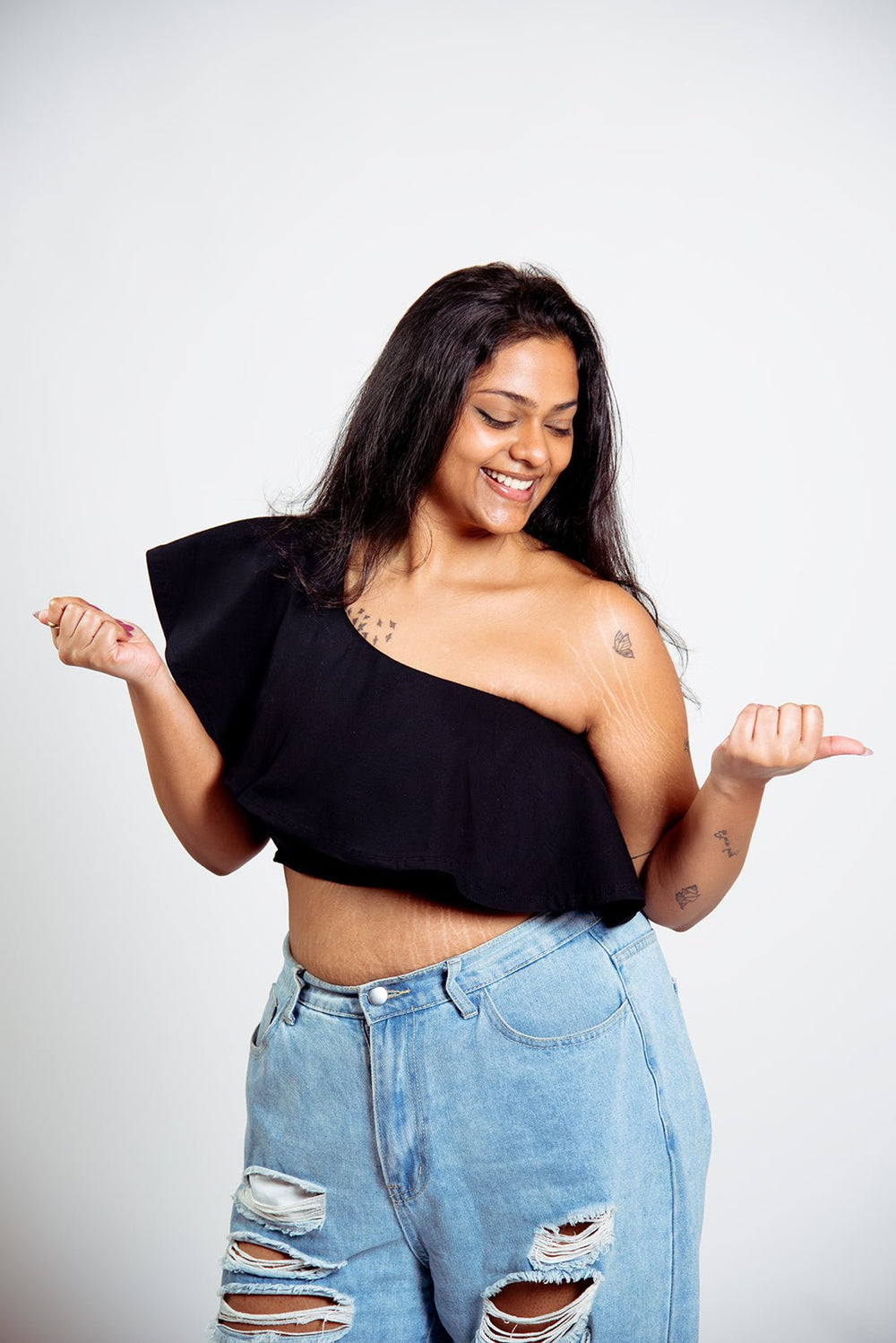 Diida 3 - Way Crop Top in Black - Manners London