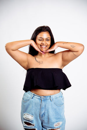 Diida 3 - Way Crop Top in Black - Manners London