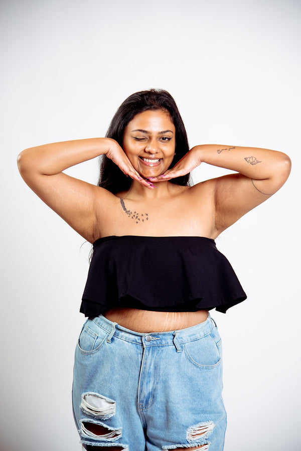 Diida 3 - Way Crop Top in Black - Manners London