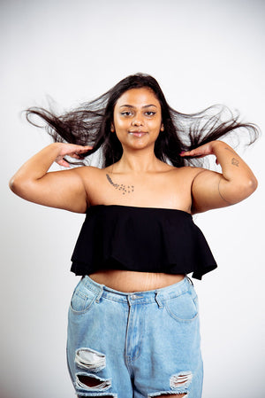 Diida 3 - Way Crop Top in Black - Manners London