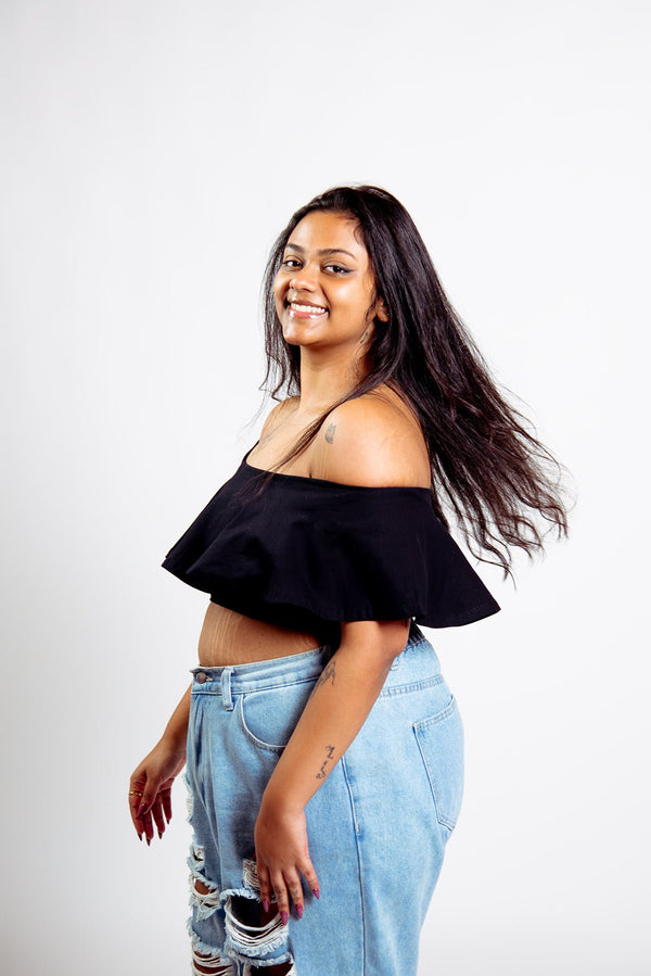 Diida 3 - Way Crop Top in Black - Manners London