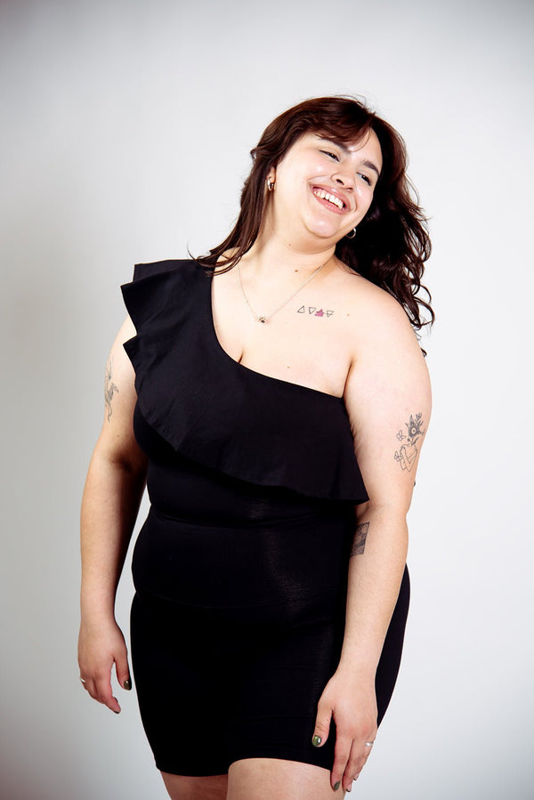 Diida 3 - way Full Length Top in Black - Manners London