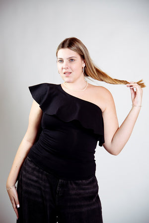 Diida 3 - way Full Length Top in Black - Manners London