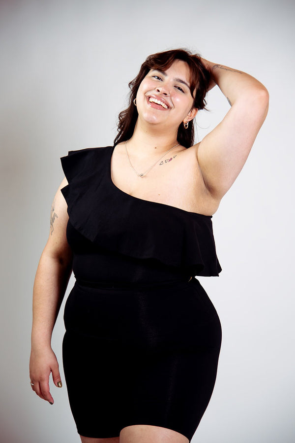 Diida 3 - way Full Length Top in Black - Manners London