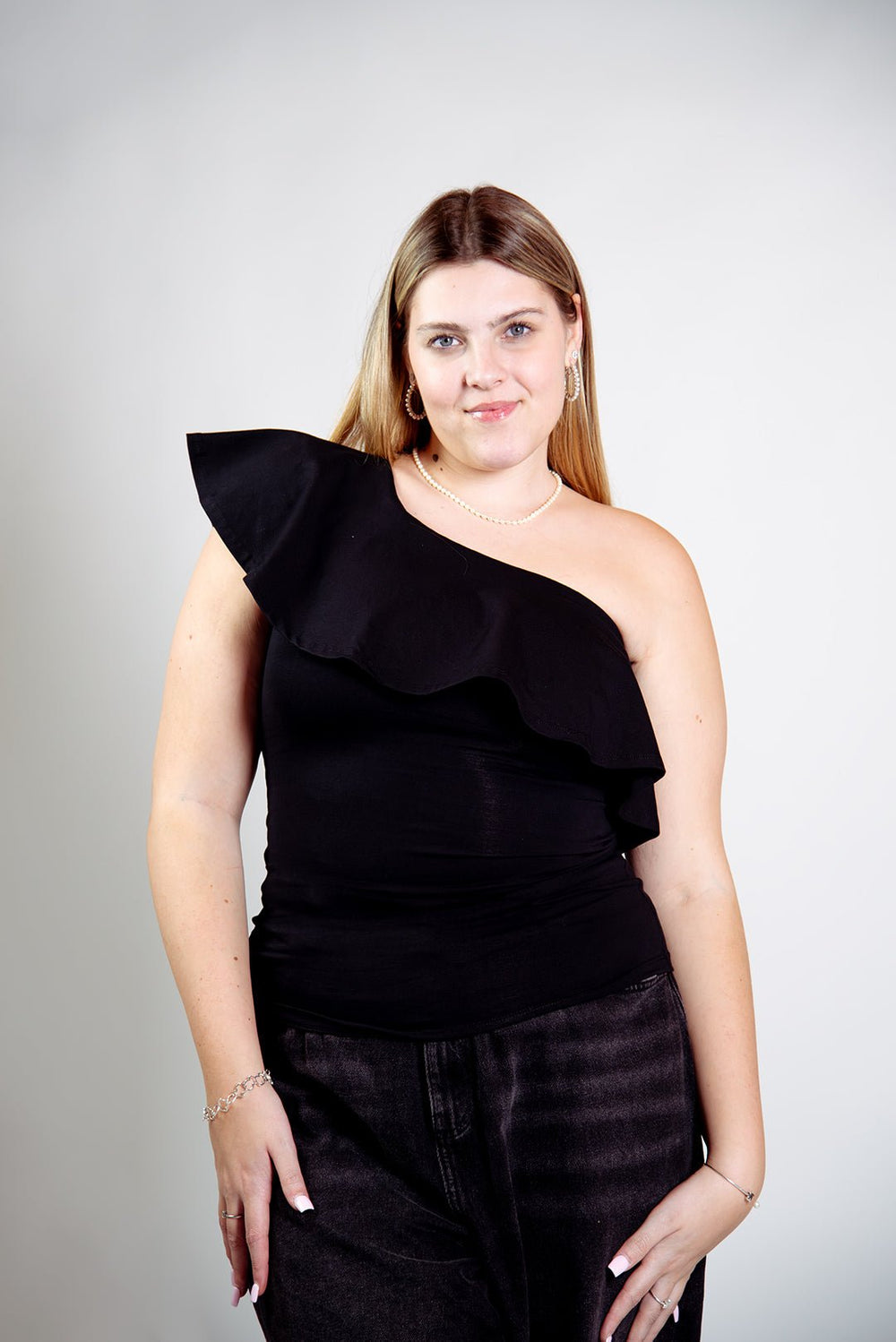 Diida 3 - way Full Length Top in Black - Manners London