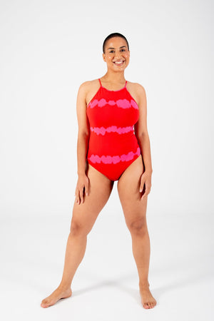 Eka Bodysuit in Blot Red - Manners London