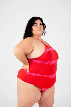 Eka Bodysuit in Blot Red - Manners London