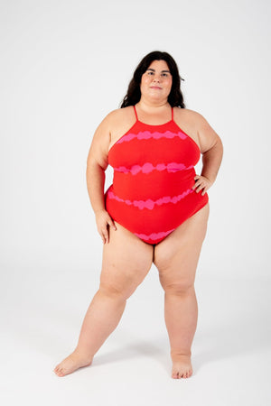 Eka Bodysuit in Blot Red - Manners London