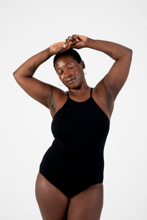 Eka Bodysuit Tall In Black - Manners London