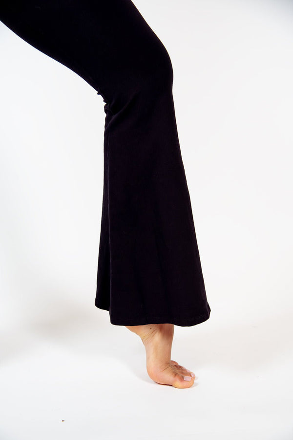 Faiza Flare Trousers Petite in Black - Manners London