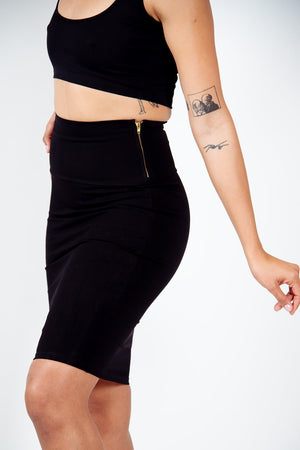 Favell Pencil Skirt In Black - Manners London