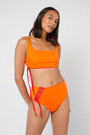 Full Cover Reversible High Waist In All The Fire - Manners London