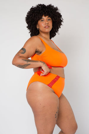 Full Cover Reversible High Waist In All The Fire - Manners London