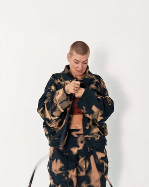 Funnel Jacket in Acid Wash - Manners London