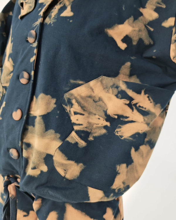 Funnel Jacket in Acid Wash - Manners London