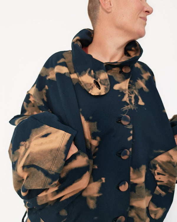 Funnel Jacket in Acid Wash - Manners London