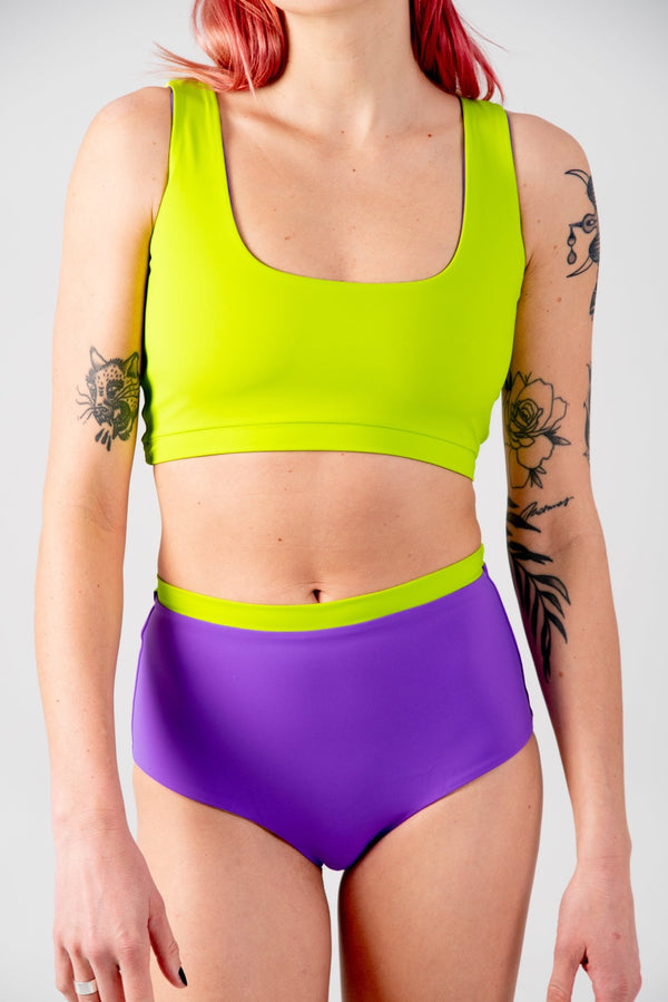 Got - You - Cover Reversible High Waist Regular In Grape And Apple Sours - Manners London
