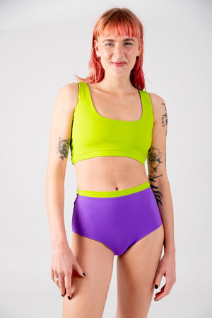 Got - You - Cover Reversible High Waist Regular In Grape And Apple Sours - Manners London