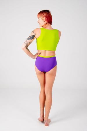 Got - You - Cover Reversible High Waist Regular In Grape And Apple Sours - Manners London