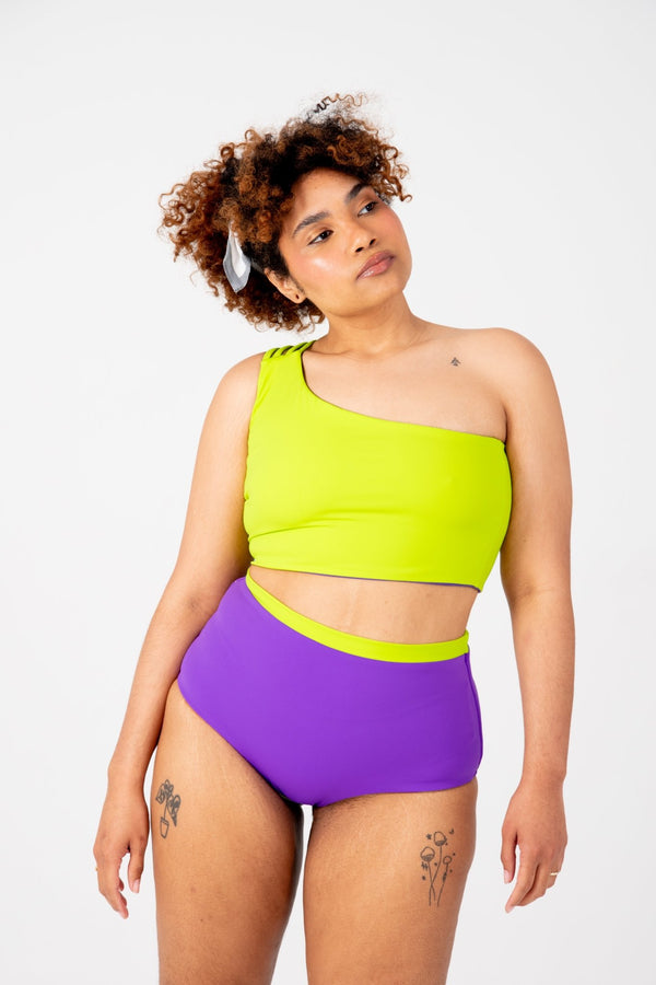 Got - You - Cover Reversible High Waist Regular In Grape And Apple Sours - Manners London