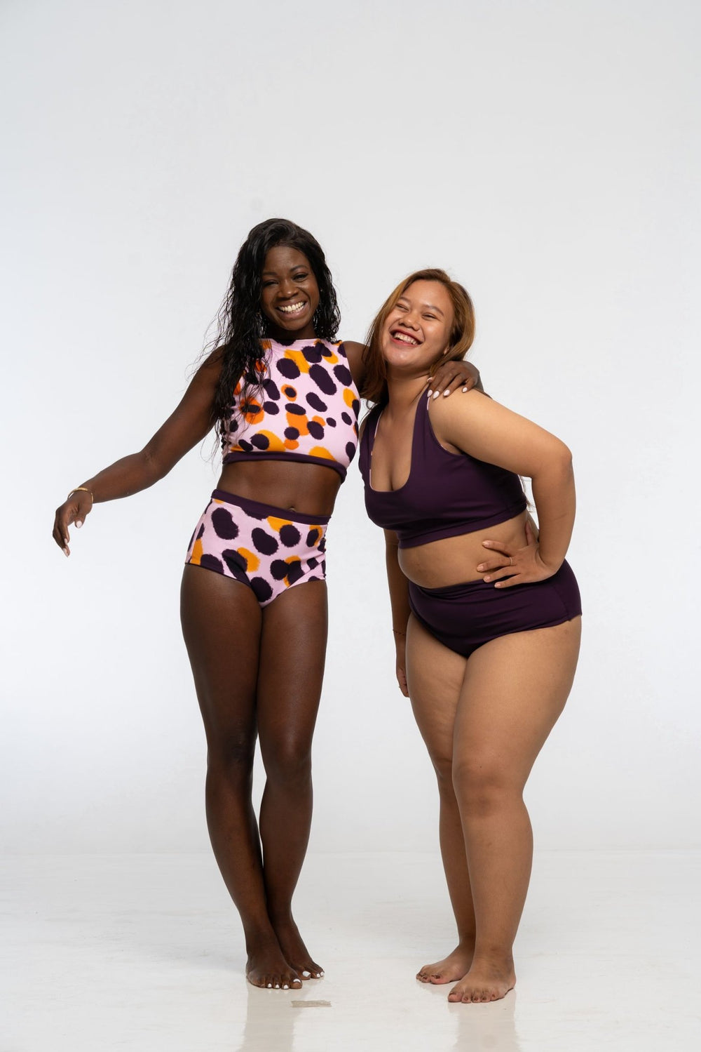 Got - You - Covered Reversible High Waist In Spicy Leopard Print and Deep Plum - Manners London
