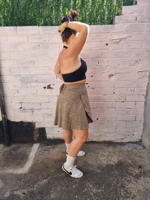 Halter Crop Top in Black - Manners London