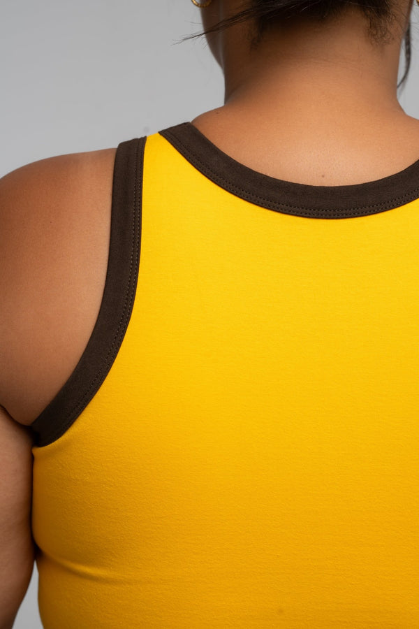 Iva Full Length Top in Mango and Cafe - Manners London