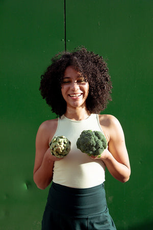 Iza Full Length Vest Top in NEW Sage Green - Manners London