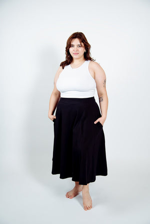 Iza Full Length Vest Top in White - Manners London