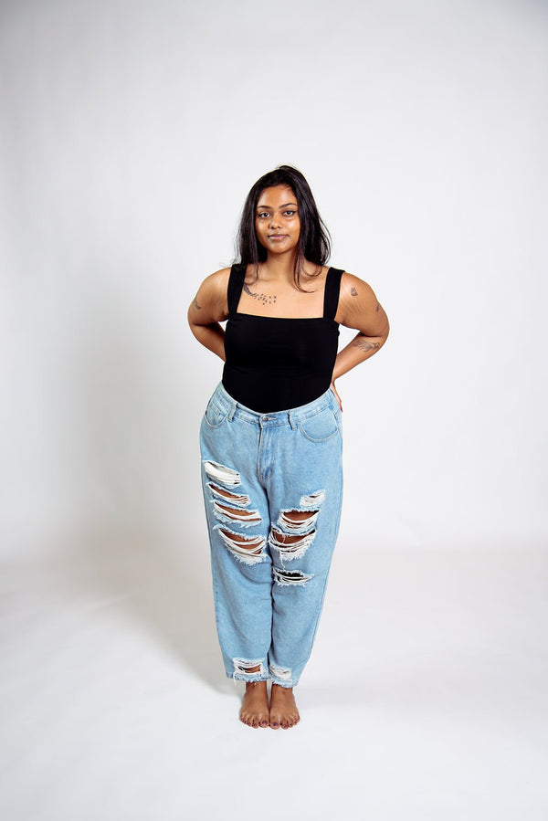 Keja Top Crop in Black - Manners London