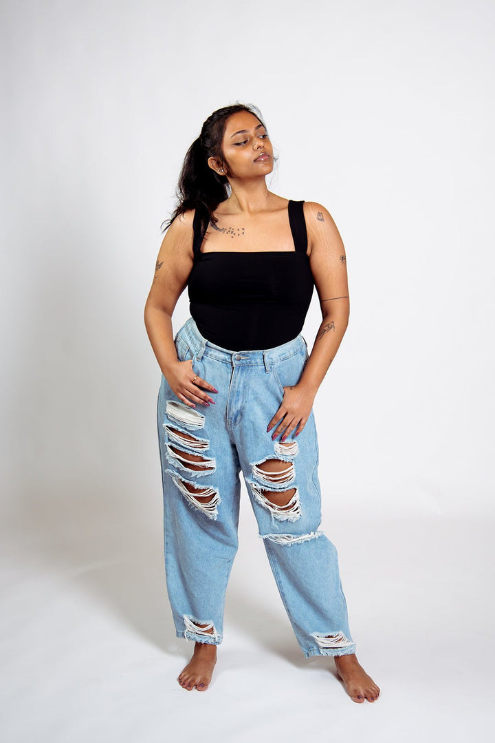 Keja Top Crop in Black - Manners London