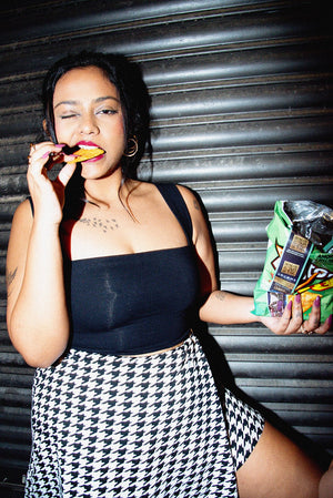 Keja Top Crop in Black - Manners London