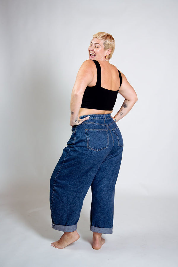 Keja Top Crop in Black - Manners London