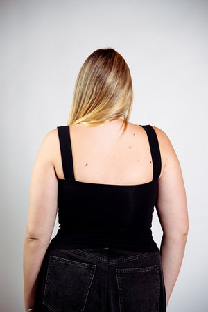 Keja Top Full Length in Black - Manners London