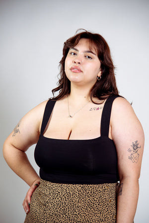 Keja Top Full Length in Black - Manners London