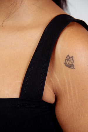 Keja Top Full Length in Black - Manners London