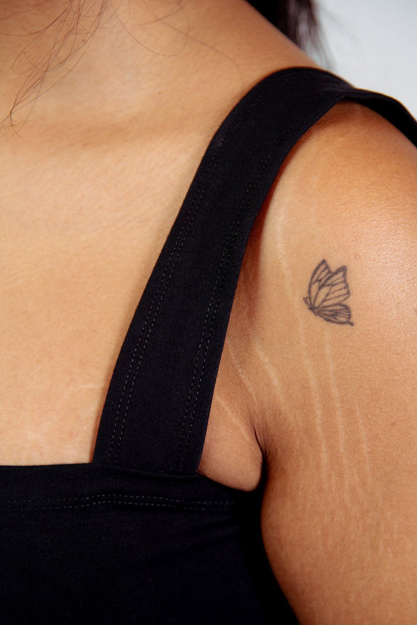 Keja Top Full Length in Black - Manners London