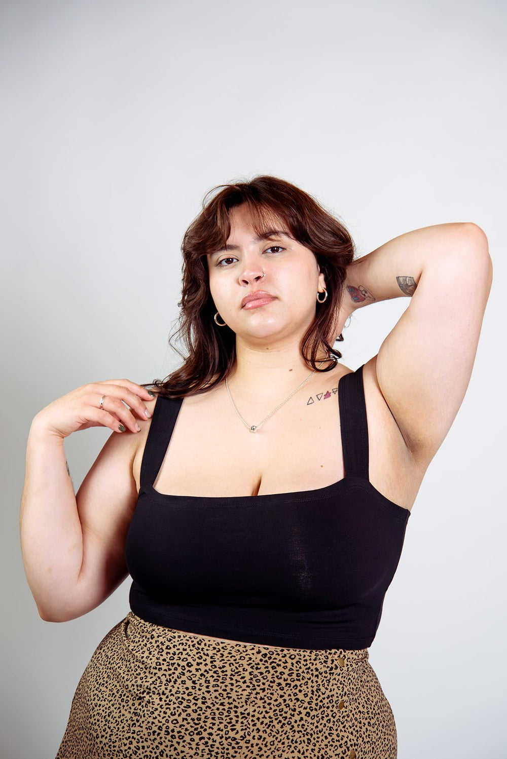 Keja Top Full Length in Black - Manners London