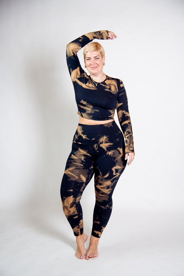 Leki Crop Top in Acid Wash - Manners London