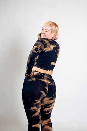 Leki Crop Top in Acid Wash - Manners London