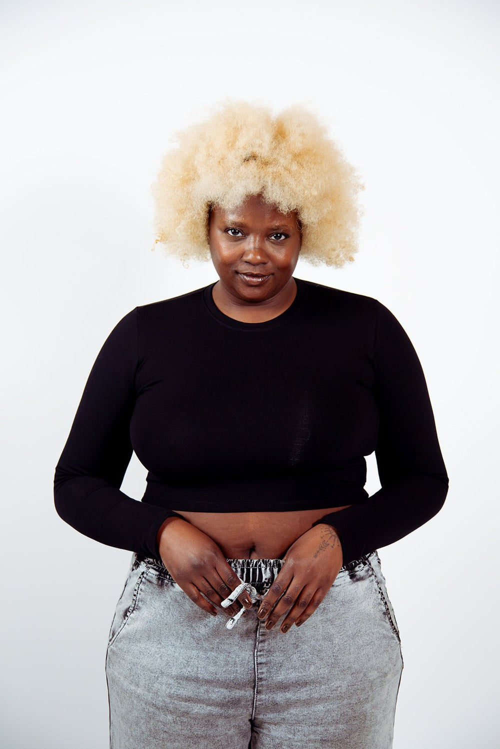 Leki Crop Top in Black - Manners London