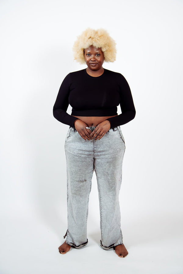 Leki Crop Top in Black - Manners London