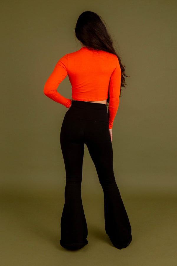 Leki Crop Top in Flame - Manners London