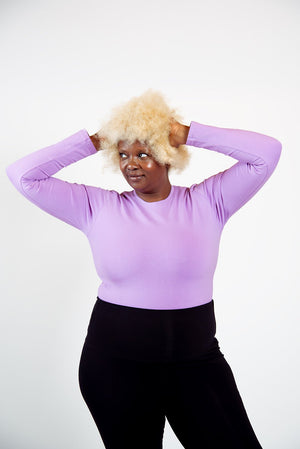 Leki Full Length Top in Lilac - Manners London