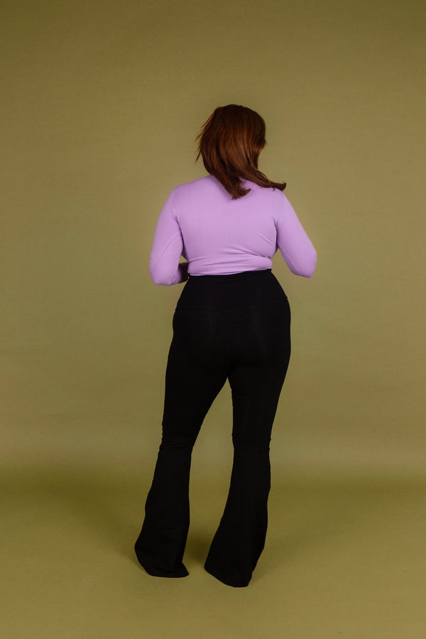 Leki Full Length Top in Lilac - Manners London