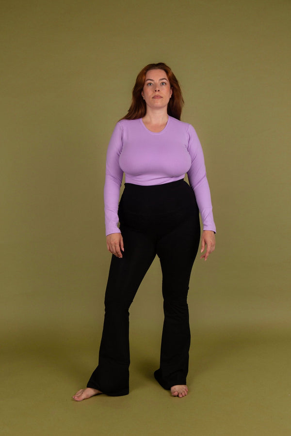Leki Full Length Top in Lilac - Manners London