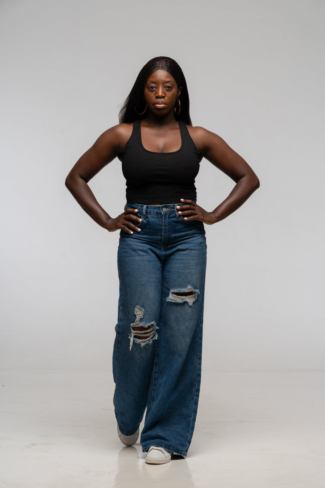 Mesh Back Shinni Crop Top in Black - Manners London