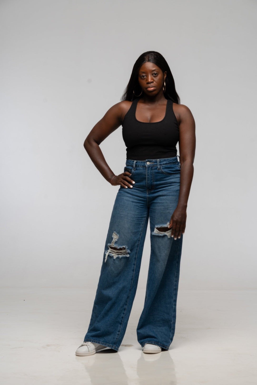 Mesh Back Shinni Crop Top in Black - Manners London