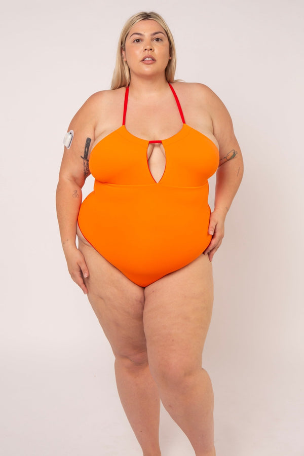 Multi Tie Reversible One Piece In All The Fire - Manners London